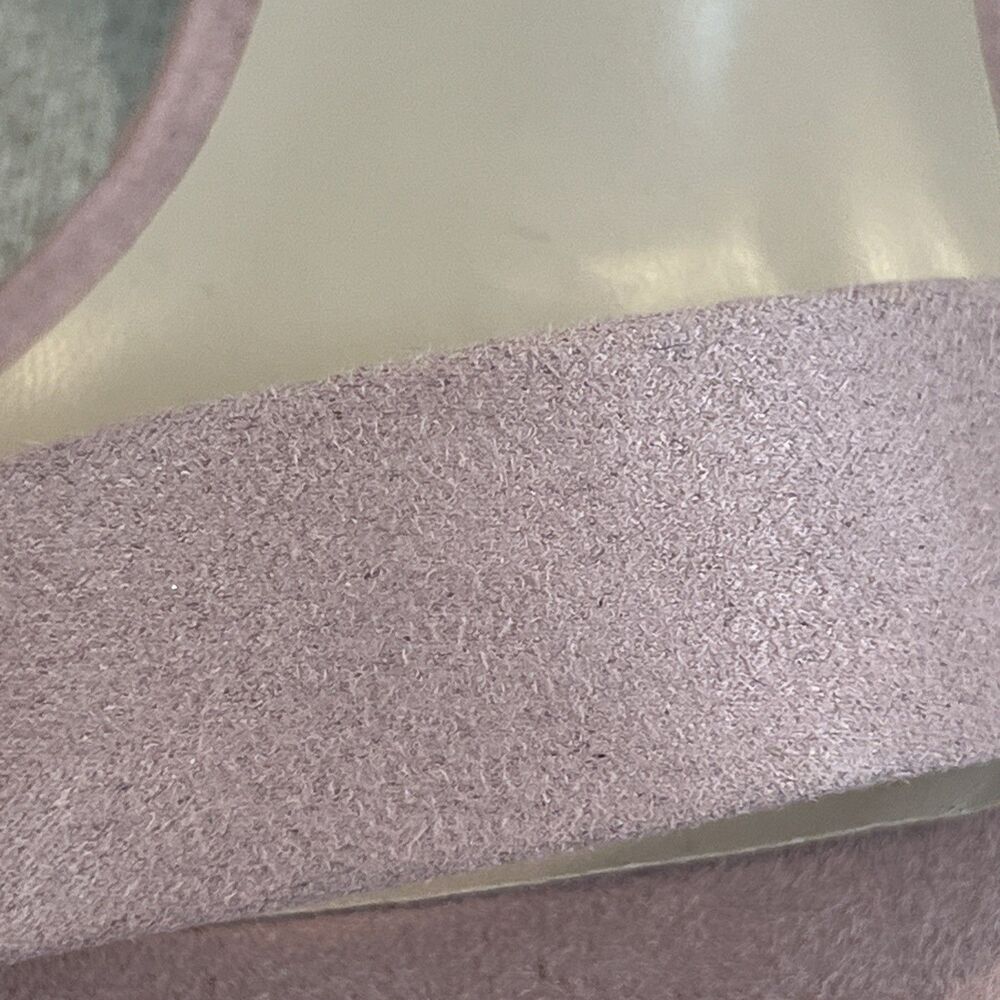 Allegra K Ankle Strap Block Low Heel Sandal Women's 6 Light Pink Wedding Summer - Picture 5 of 12